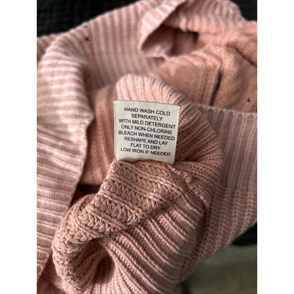 philosophy republic clothing womens dusty pink chunky knit sweater - Picture 5 of 7